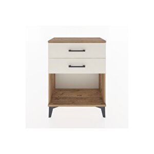 Arges Komodin 2 Çekmeceli 60x30x80 Çam-aytaşı