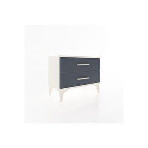 Arges Komodin 2 Çekmeceli 60x30x48 Aytaşı-antrasit