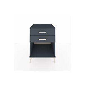 Kronos Komodin 2 Çekmeceli 60x59x80 Antrasit-antrasit