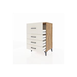 Hyperion Komodin 4 Çekmeceli 60x44x96 Çam-aytaşı