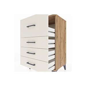 Hyperion Komodin 4 Çekmeceli 60x44x96 Çam-aytaşı