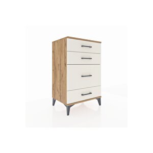 Hyperion Komodin 4 Çekmeceli 60x44x96 Çam-aytaşı