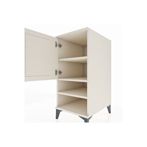 Kronos Komodin 3 Raflı Tek Kapaklı 44x59x96 Aytaşı-aytaşı