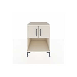 Kronos Komodin 2 Raflı 2 Kapaklı 60x59x80 Aytaşı-aytaşı