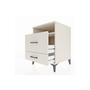 Kronos Komodin Tek Raflı 2 Çekmeceli 60x59x80 Aytaşı-aytaşı