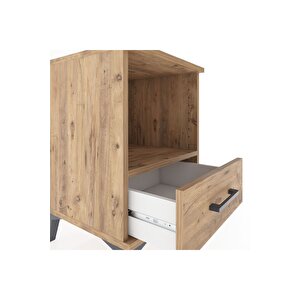 Hyperion Komodin Tek Raflı Tek Çekmeceli 44x44x64 Çam-çam
