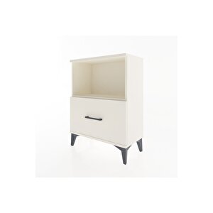 Arges Komodin Tek Raflı Tek Çekmeceli 60x30x80 Aytaşı-aytaşı