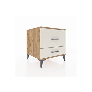 Kronos Komodin 2 Çekmeceli 60x59x64 Çam-aytaşı