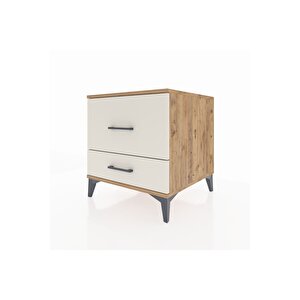 Kronos Komodin 2 Çekmeceli 60x59x64 Çam-aytaşı