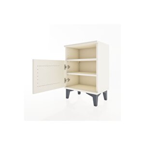 Arges Komodin 2 Raflı Tek Kapaklı 44x30x64 Aytaşı-aytaşı