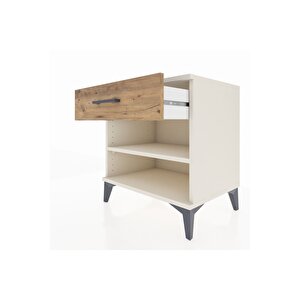 Hyperion Komodin Tek Raflı Tek Çekmeceli 60x44x64 Aytaşı-çam