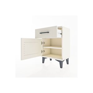 Arges Komodin Tek Raflı Tek Kapaklı 44x30x64 Aytaşı-aytaşı