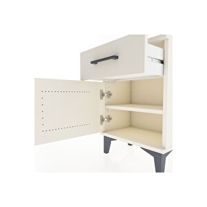 Arges Komodin Tek Raflı Tek Kapaklı 44x30x64 Aytaşı-aytaşı