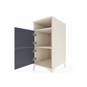 Kronos Komodin 2 Raflı 2 Kapaklı 44x59x96 Aytaşı-antrasit