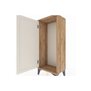 Arges Komodin Tek Kapaklı 44x30x106 Çam-aytaşı