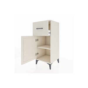 Hyperion Komodin Tek Raflı Tek Çekmeceli Tek Kapaklı 44x44x106 Aytaşı-aytaşı