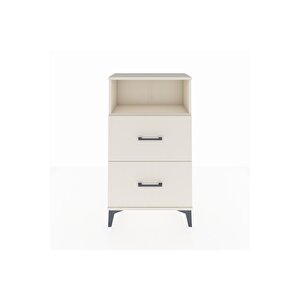 Arges Komodin Tek Raflı 2 Çekmeceli 60x30x106 Aytaşı-aytaşı