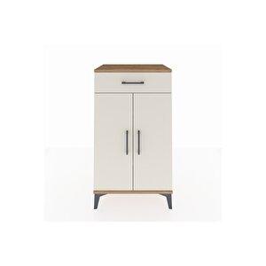 Hyperion Komodin 2 Raflı Tek Çekmeceli 2 Kapaklı 60x44x106 Çam-aytaşı