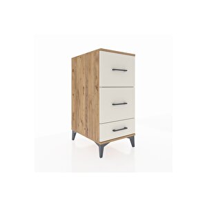Kronos Komodin 3 Çekmeceli 44x59x96 Çam-aytaşı