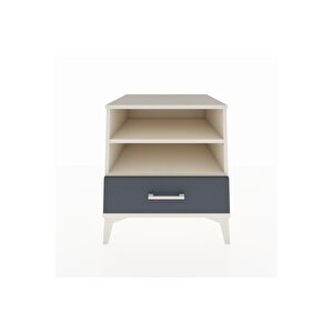 Kronos Komodin 2 Raflı Tek Çekmeceli 60x59x64 Aytaşı-antrasit