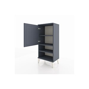 Arges Komodin 3 Raflı Tek Kapaklı 44x30x96 Antrasit-antrasit