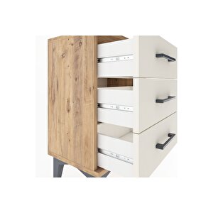 Arges Komodin 3 Çekmeceli 44x30x64 Çam-aytaşı