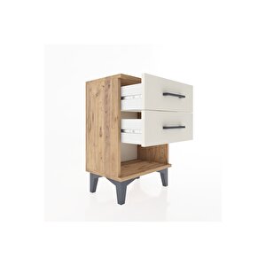 Arges Komodin 2 Çekmeceli 44x30x64 Çam-aytaşı