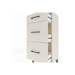 Arges Komodin 3 Çekmeceli 44x30x96 Aytaşı-aytaşı