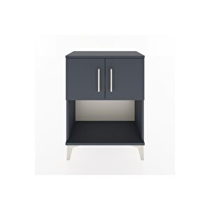 Arges Komodin 2 Raflı 2 Kapaklı 60x30x80 Antrasit-antrasit