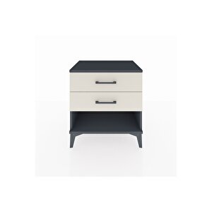 Hyperion Komodin 2 Çekmeceli 60x44x64 Antrasit-aytaşı