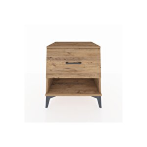 Kronos Komodin Tek Çekmeceli 60x59x64 Çam-çam