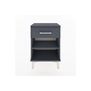 Arges Komodin Tek Raflı Tek Çekmeceli 44x30x64 Antrasit-antrasit