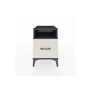 Kronos Komodin Tek Raflı Tek Çekmeceli 44x59x64 Antrasit-aytaşı