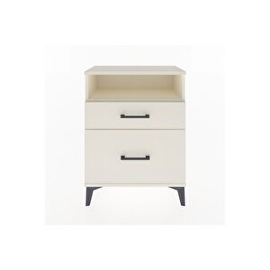 Arges Komodin Tek Raflı 2 Çekmeceli 60x30x80 Aytaşı-aytaşı