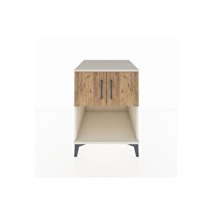 Kronos Komodin 2 Raflı 2 Kapaklı 60x59x80 Aytaşı-çam