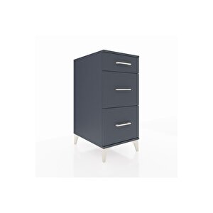 Kronos Komodin 3 Çekmeceli 44x59x96 Antrasit-antrasit