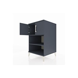 Kronos Komodin 2 Raflı 2 Kapaklı 60x59x96 Antrasit-antrasit