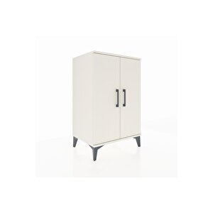 Hyperion Komodin 2 Raflı 2 Kapaklı 60x44x96 Aytaşı-aytaşı