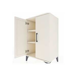 Hyperion Komodin 2 Raflı 2 Kapaklı 60x44x96 Aytaşı-aytaşı