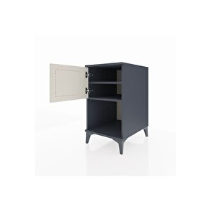 Kronos Komodin 2 Raflı Tek Kapaklı 44x59x80 Antrasit-aytaşı