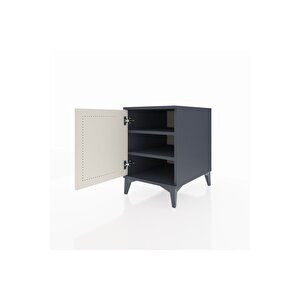 Kronos Komodin 2 Raflı Tek Kapaklı 44x59x64 Antrasit-aytaşı