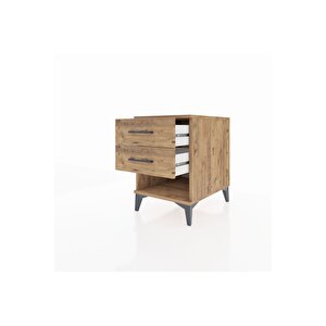 Kronos Komodin 2 Çekmeceli 44x59x64 Çam-çam