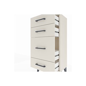 Arges Komodin 4 Çekmeceli 44x30x96 Aytaşı-aytaşı