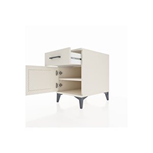 Kronos Komodin Tek Raflı Tek Çekmeceli Tek Kapaklı 44x59x64 Aytaşı-aytaşı