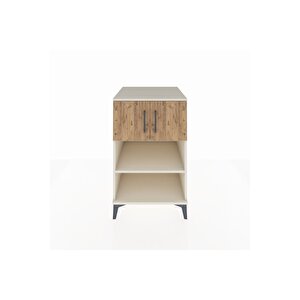 Kronos Komodin 2 Raflı 2 Kapaklı 60x59x96 Aytaşı-çam