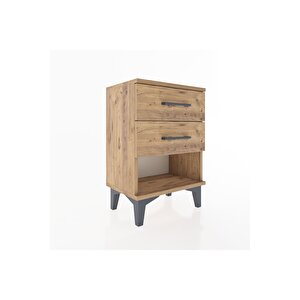 Arges Komodin 2 Çekmeceli 44x30x64 Çam-çam