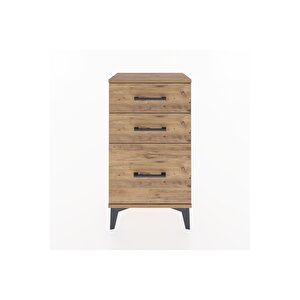 Arges Komodin 3 Çekmeceli 44x30x80 Çam-çam