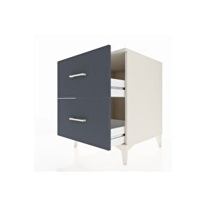 Kronos Komodin 2 Çekmeceli 60x59x80 Aytaşı-antrasit