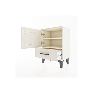 Arges Komodin 2 Raflı Tek Kapaklı 44x30x64 Aytaşı-aytaşı