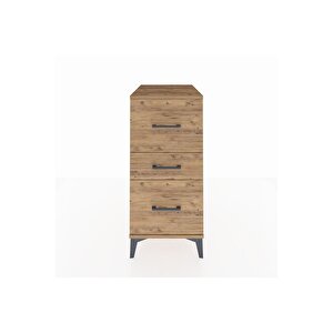 Kronos Komodin 3 Çekmeceli 44x59x96 Çam-çam